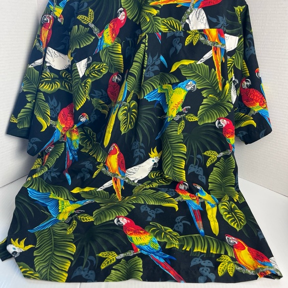Bill Blass Hawaiian shirt parrots - Picture 4 of 6